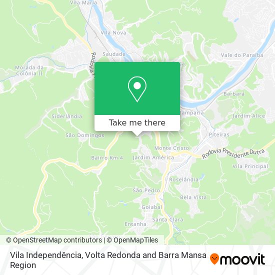 Mapa Vila Independência