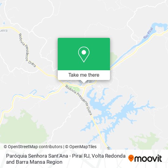 Paróquia Senhora Sant'Ana - Piraí RJ map