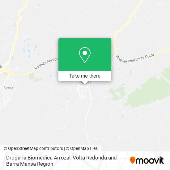 Drogaria Biomédica Arrozal map