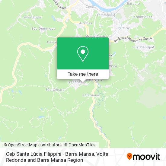 Ceb Santa Lúcia Filippini - Barra Mansa map