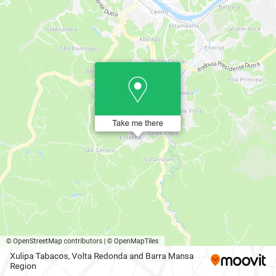 Xulipa Tabacos map