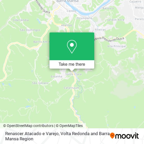 Renascer Atacado e Varejo map