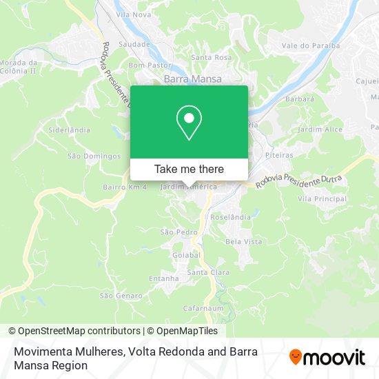 Movimenta Mulheres map