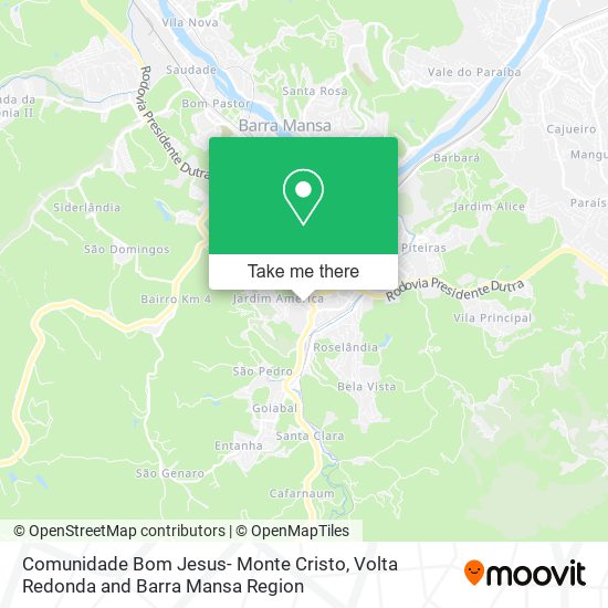 Comunidade Bom Jesus- Monte Cristo map