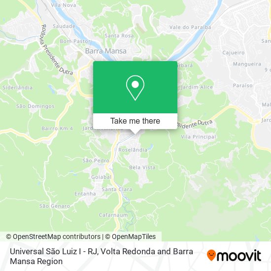 Mapa Universal São Luiz I - RJ