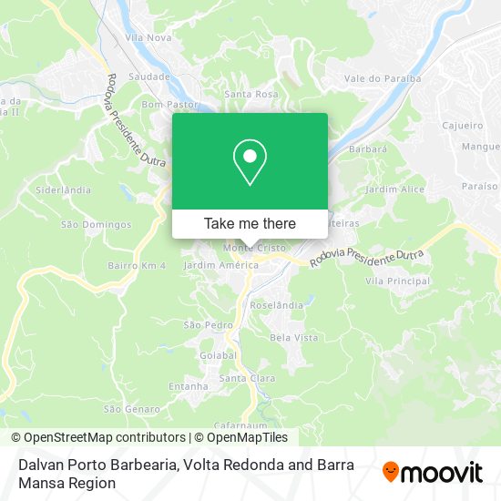Dalvan Porto Barbearia map