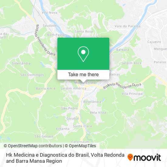 Hk Medicina e Diagnostica do Brasil map