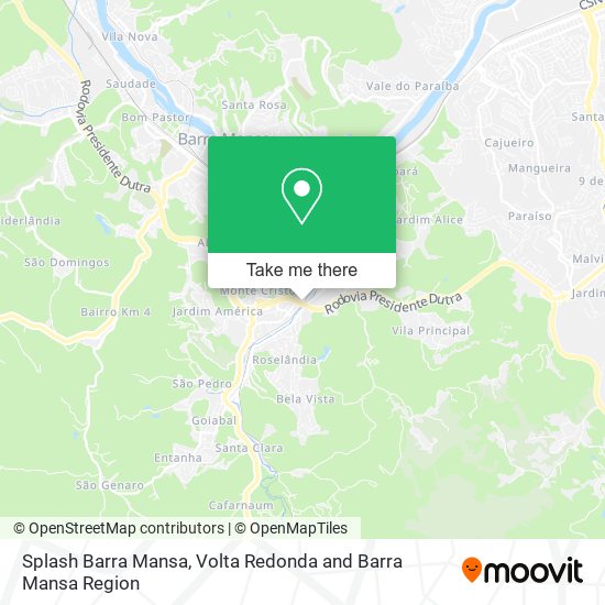 Splash Barra Mansa map