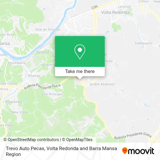 Trevo Auto Pecas map