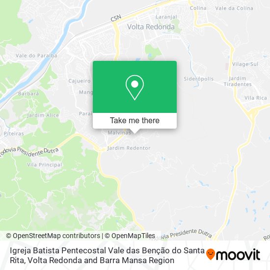 Igreja Batista Pentecostal Vale das Benção do Santa Rita map