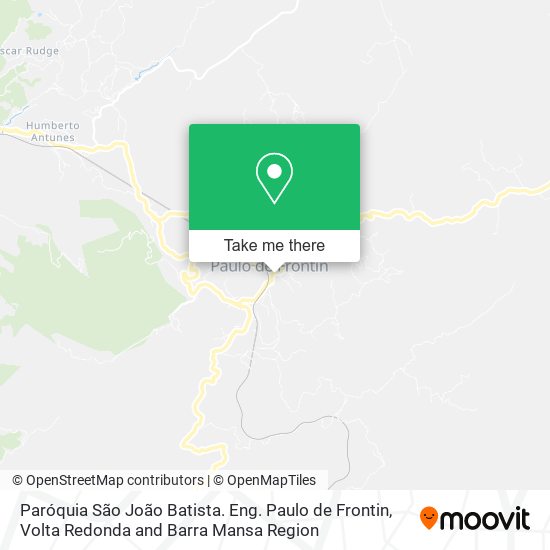 Paróquia São João Batista. Eng. Paulo de Frontin map