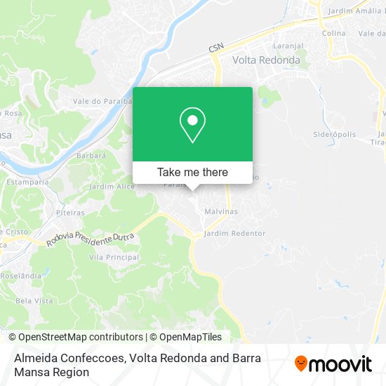 Almeida Confeccoes map