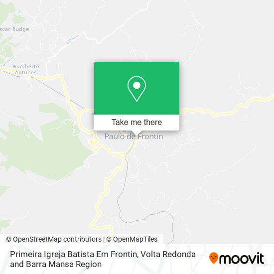 Primeira Igreja Batista Em Frontin map