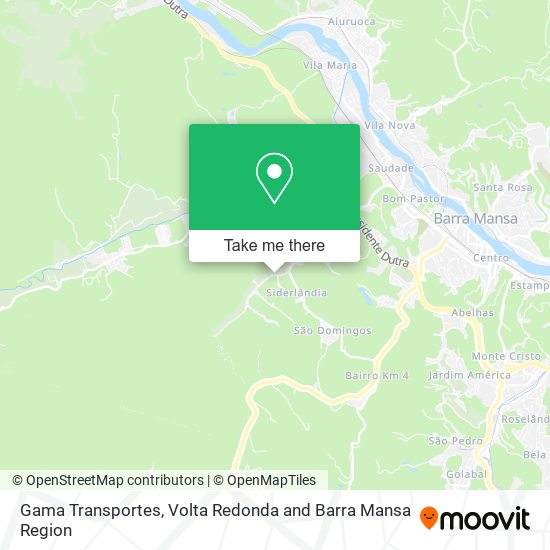 Gama Transportes map