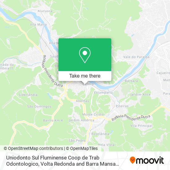 Uniodonto Sul Fluminense Coop de Trab Odontologico map