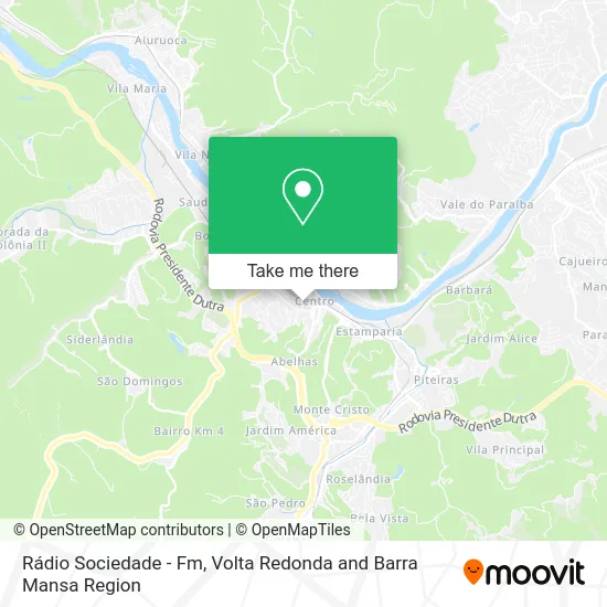 Rádio Sociedade - Fm map