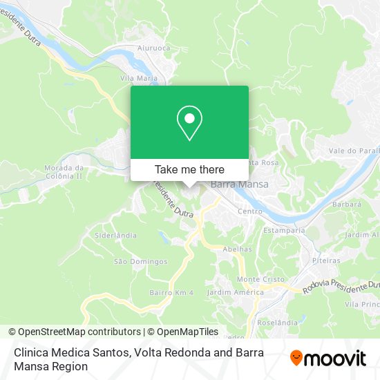 Clinica Medica Santos map