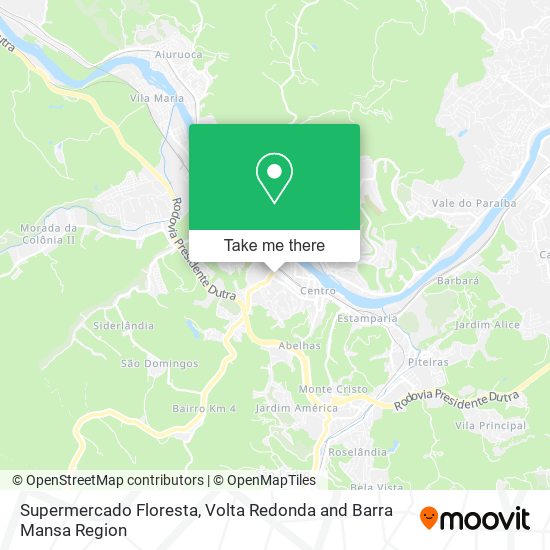 Mapa Supermercado Floresta