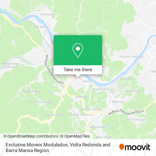 Mapa Exclusive Moveis Modulados