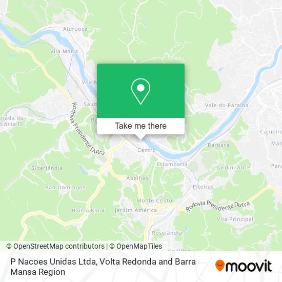 P Nacoes Unidas Ltda map