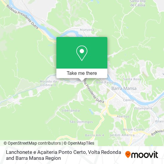 Lanchonete e Açaiteria Ponto Certo map