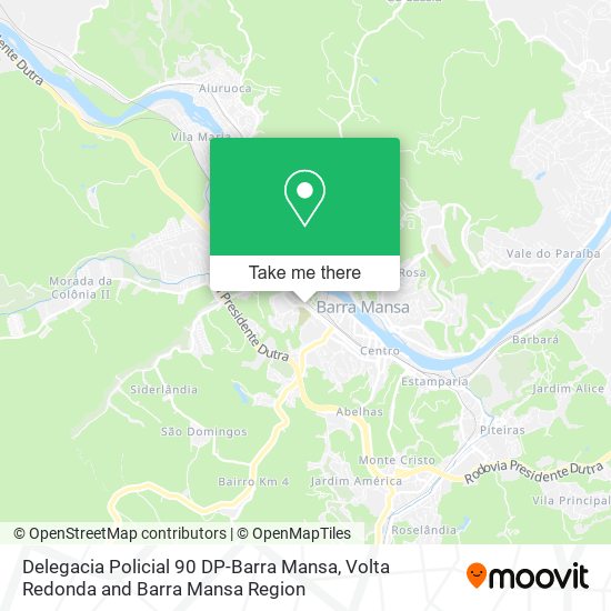 Delegacia Policial 90 DP-Barra Mansa map