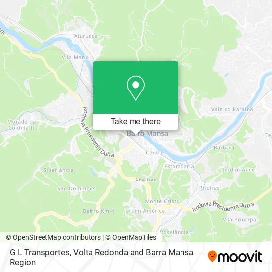 G L Transportes map