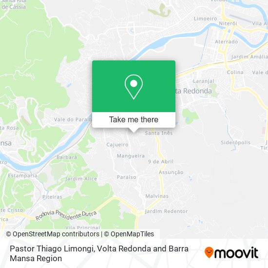 Mapa Pastor Thiago Limongi