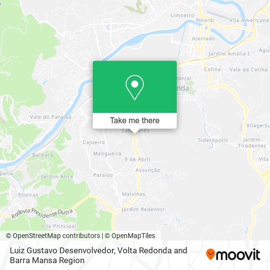 Mapa Luiz Gustavo Desenvolvedor