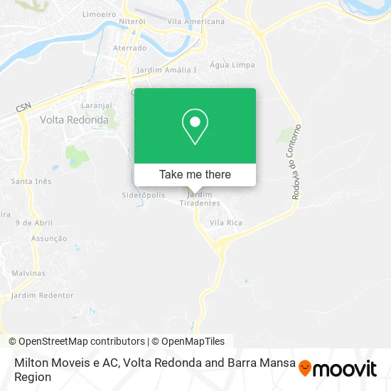 Milton Moveis e AC map