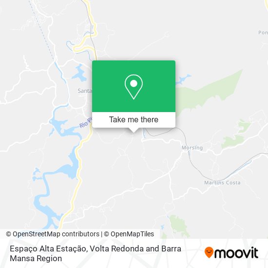 Espaço Alta Estação map