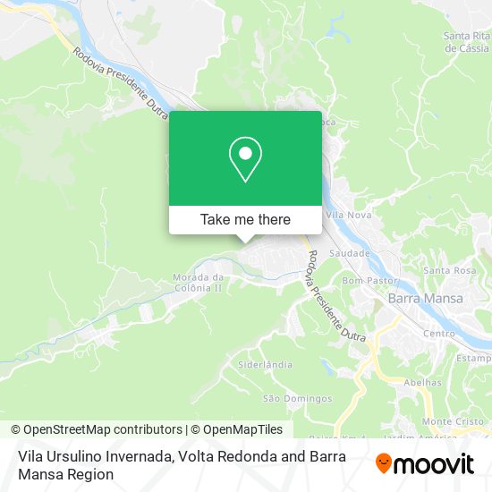 Mapa Vila Ursulino Invernada