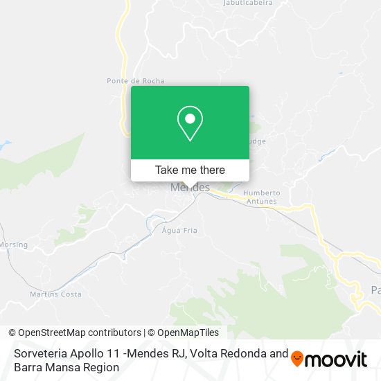 Sorveteria Apollo 11 -Mendes RJ map