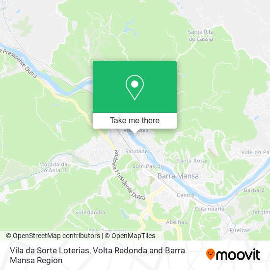 Vila da Sorte Loterias map