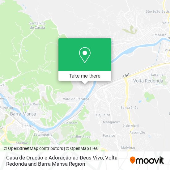 Casa de Oração e Adoração ao Deus Vivo map