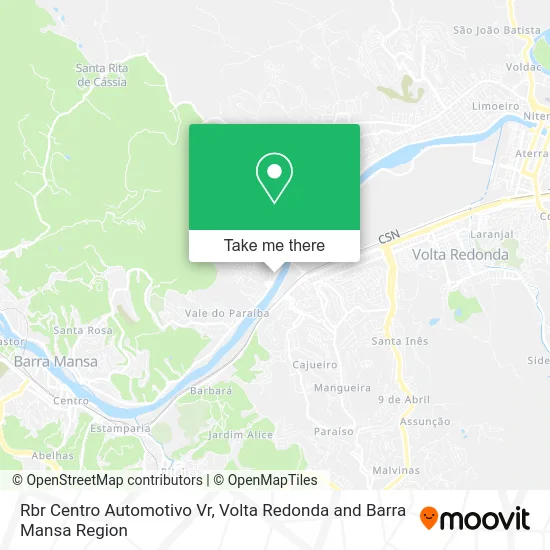 Rbr Centro Automotivo Vr map