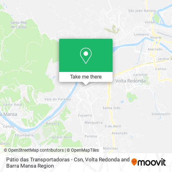 Mapa Pátio das Transportadoras - Csn