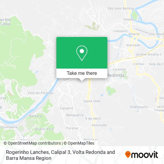 Rogerinho Lanches, Calipal 3 map