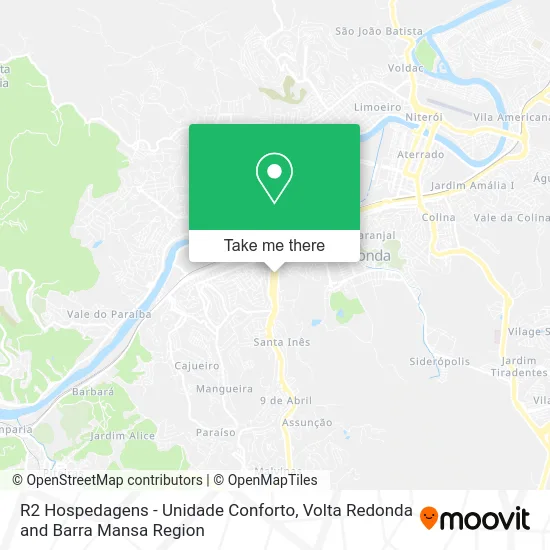 R2 Hospedagens - Unidade Conforto map