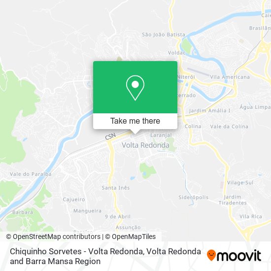 Chiquinho Sorvetes - Volta Redonda map