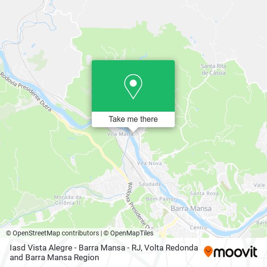 Iasd Vista Alegre - Barra Mansa - RJ map