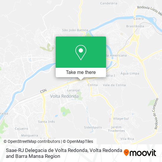 Saae-RJ Delegacia de Volta Redonda map