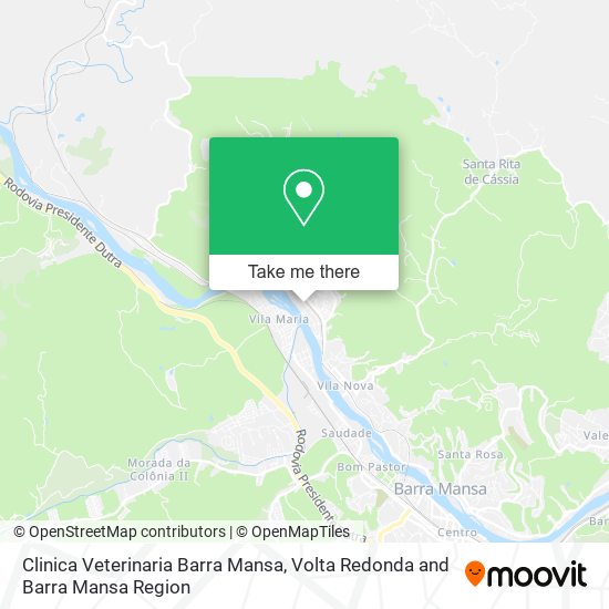 Mapa Clinica Veterinaria Barra Mansa