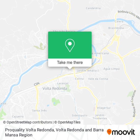 Proquality Volta Redonda map