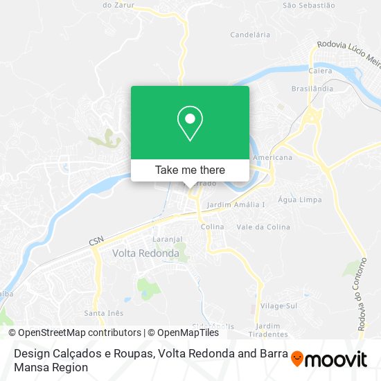 Design Calçados e Roupas map