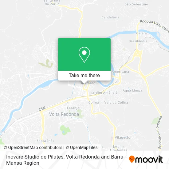 Inovare Studio de Pilates map