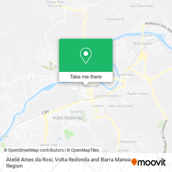 Ateliê Artes da Rosi map