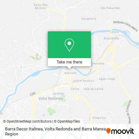 Barra Decor Italínea map