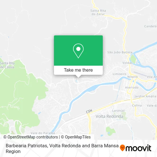 Barbearia Patriotas map