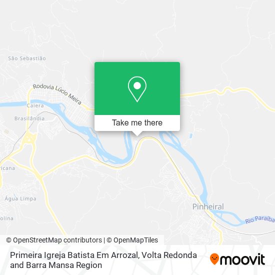 Primeira Igreja Batista Em Arrozal map
